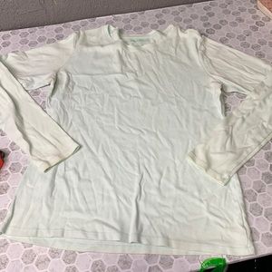 Eddie Bauer Large Long Sleeve Light Green T Shirt